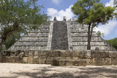 Chichen Itza 'daki Osario Piramidi, Meksika Yucatan