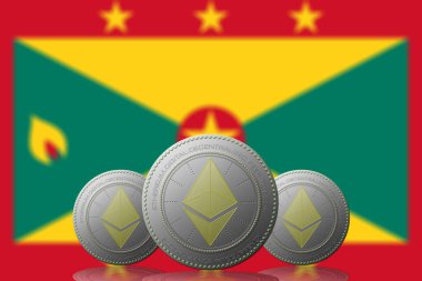 GRENADA bayrağı ile 3 ETHEREUM şifreleme.