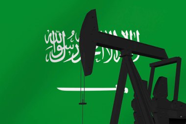 Suudi Arabistan bayraklı güzel bir petrol çıkarma hareketiydi..