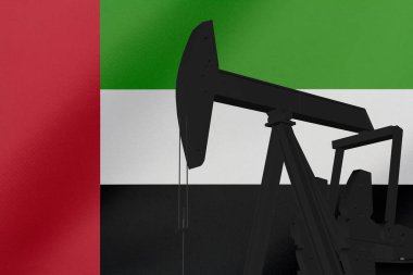 Birleşik Arap Emirlikleri bayraklı güzel bir petrol çıkarma hareketiydi..