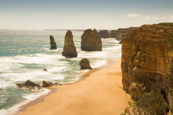 Belle Vue Aérienne Douze Apôtres Parc National Port Campbell Victoria — Photo