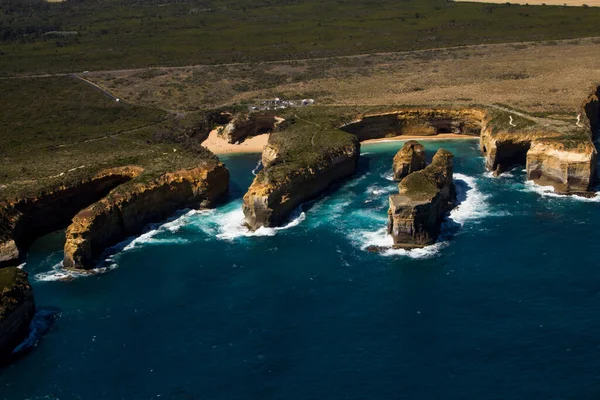 Belle Vue Aérienne Douze Apôtres Parc National Port Campbell Victoria — Photo