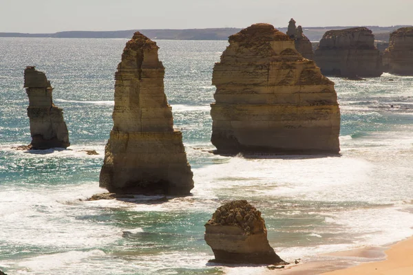 Belle Vue Aérienne Douze Apôtres Parc National Port Campbell Victoria — Photo