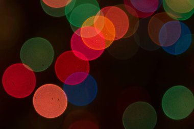 koyu arkaplanda renk bokeh