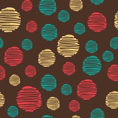 Soyut El çekilmiş seamless modeli. Kağıt veya kumaş sarma için öğe Tasarla.