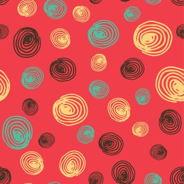 Soyut El çekilmiş seamless modeli. Kağıt veya kumaş sarma için öğe Tasarla.