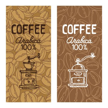 Beyaz arka plan üzerinde izole kahve etiketleri kümesi. Tasarım öğeleri için kahve evi ya da kahve dükkanı. Kahve kavanozları için şablon.