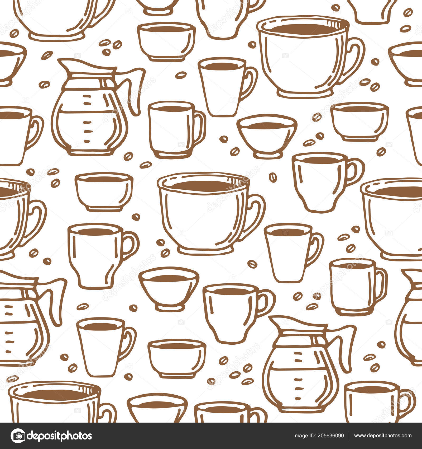 Coffee Cups White Background Seamless Pattern Textile Prints Gift Wrap Vector Image By C Tokhiti Vector Stock Coffee Cups White Background Seamless Pattern Textile Prints Gift Wrap Vector Image By C Tokhiti Vector Stock