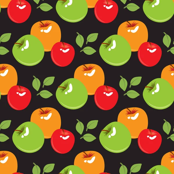 Patrón Frutas Sin Costura Elemento Diseño Para Envoltura Regalo Tela — Archivo Imágenes Vectoriales