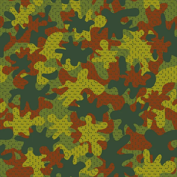 Trendige Mode Camouflage Nahtlose Muster Klassische Kleidung Stil Maskierung Camo — Stockvektor