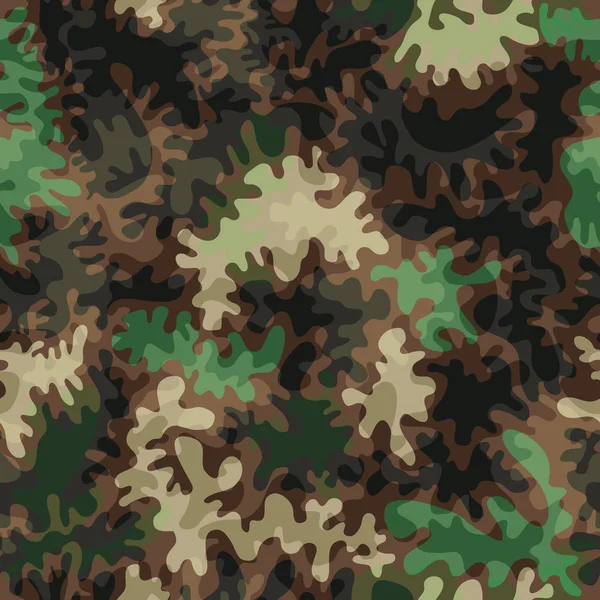 Mode Mode Camouflage Motif Sans Couture Style Vestimentaire Classique Camouflage — Image vectorielle