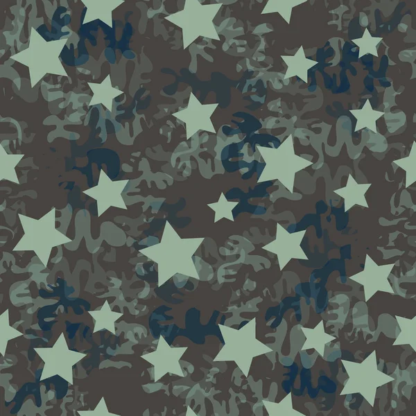 Trendige Mode Camouflage Nahtlose Muster Kleidung Weiblichen Stil Camo Wiederholen — Stockvektor