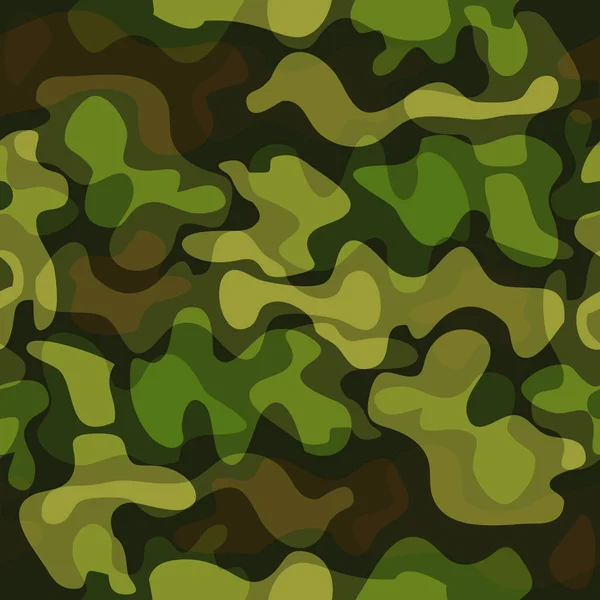 Trendy Fashion Camouflage Seamless Pattern Clothing Style Camo Repeat Print — Stock Vector