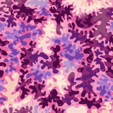 Trendy moda kamuflaj seamless modeli. Kadın stil camo tekrar Yazdır giyim. Tasarım öğesi kumaş veya duvar kağıdı için.