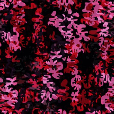 Trendy moda kamuflaj seamless modeli. Kadın stil camo tekrar Yazdır giyim. Tasarım öğesi kumaş veya duvar kağıdı için.