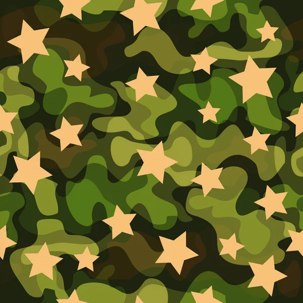 Moda Moda Camuflaje Patrón Sin Costuras Ropa Estilo Femenino Camo — Vector de stock