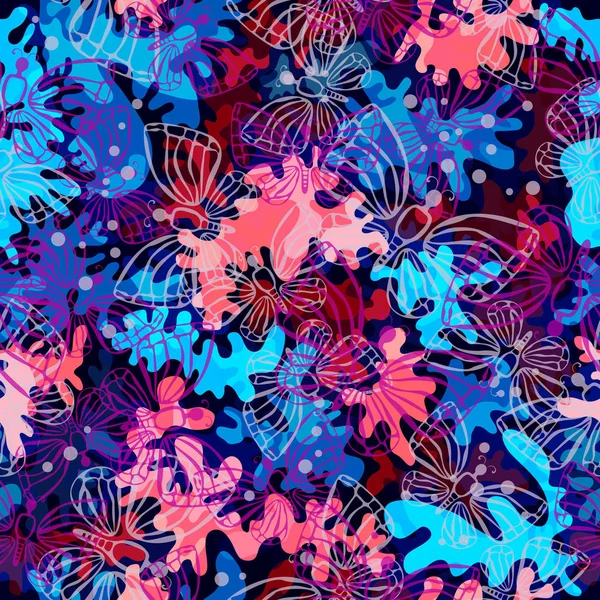 Trendy fashion camouflage seamless pattern. Clothing female and baby style camo repeat print. Design element for fabric, wrapping paper or wallpaper.