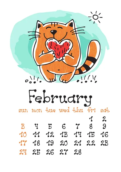 Cats Illustration Cat Doodles 2021 Calendar Desk Calendar