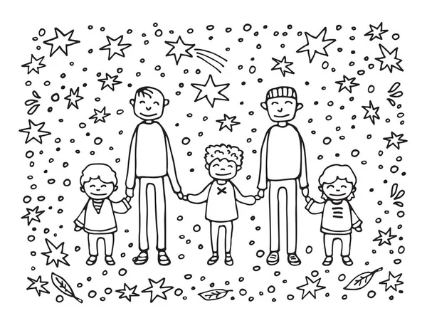 Grande famiglia felice — Vettoriali Stock © Katerina_Dav #56515069