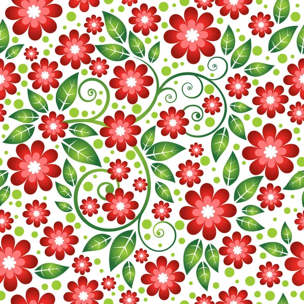 Florales Nahtloses Muster Romantische Vektorillustration Designelement Für Stoff Geschenkpapier Tapeten — Stockvektor