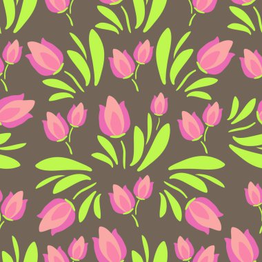 Bahar çiçek çayır. Seamless modeli. Kumaş, hediye paketi veya duvar kağıdı tasarım öğesi.