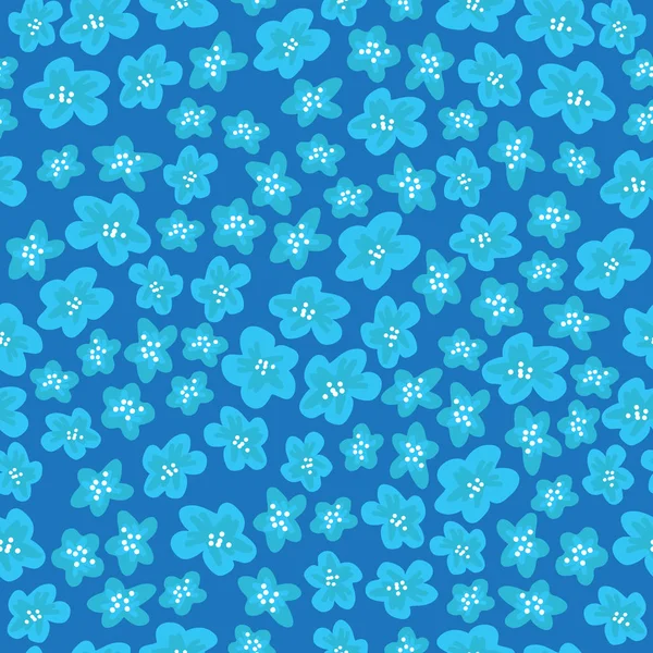 Spring Flowers Seamless Pattern Design Element Fabric Gift Wrap Wallpaper — Stock Vector