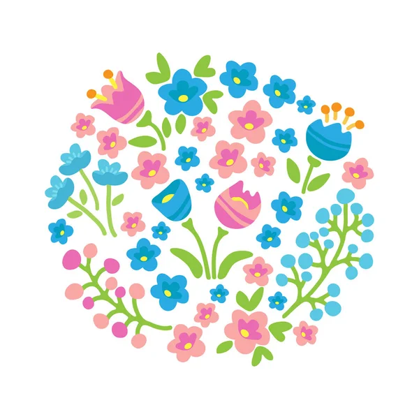 Lente bloemen-17 — Stockvector