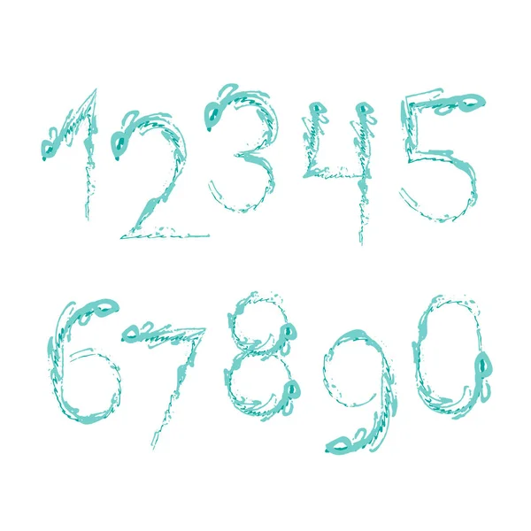 Nombre set-01 — Image vectorielle