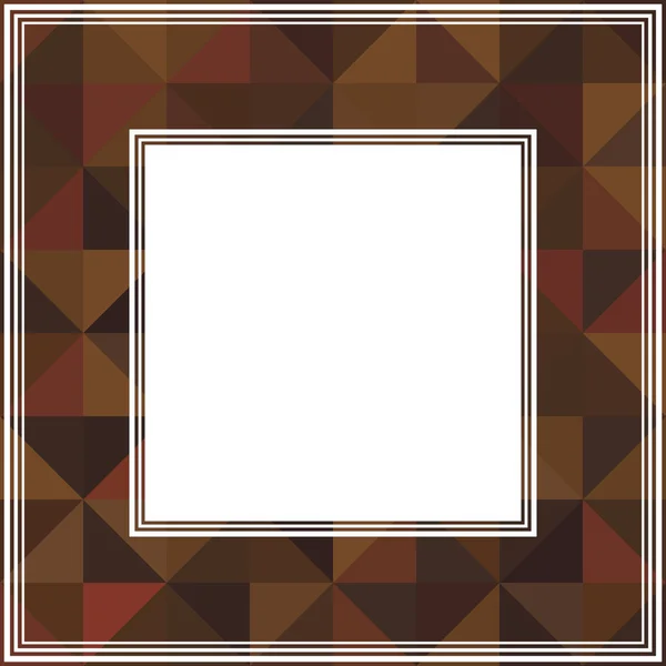 Coffee color border-07 — Stock Vector