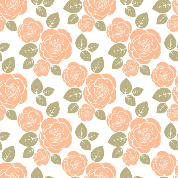 Floral sin costuras-04 — Vector de stock