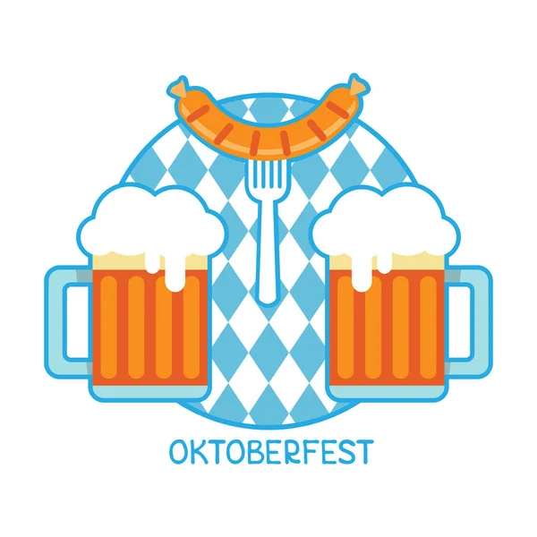 Oktoberfest beer-02 — Stock Vector