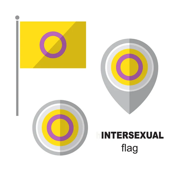 Drapeau intersexuel-10 — Image vectorielle