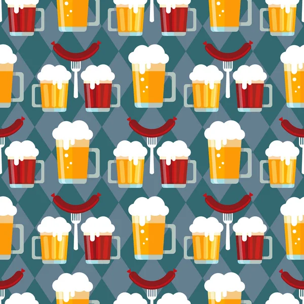 Bier Seamless-05 — Stockvector