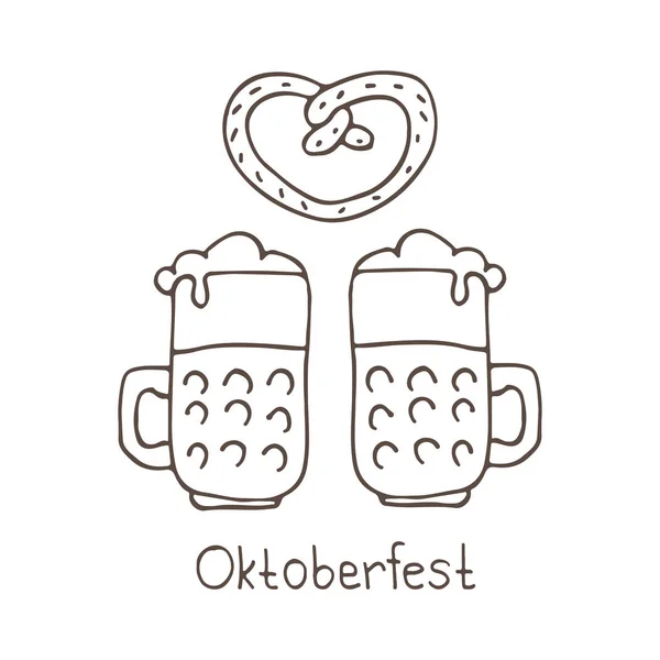 Oktoberfest doodles-05 — Stock Vector