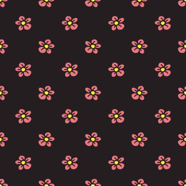 Çiçeksiz yaz deseni. Vektör çizimi. Kumaş, duvar kağıdı, afiş, ambalaj kağıdı için tasarım ögesi.