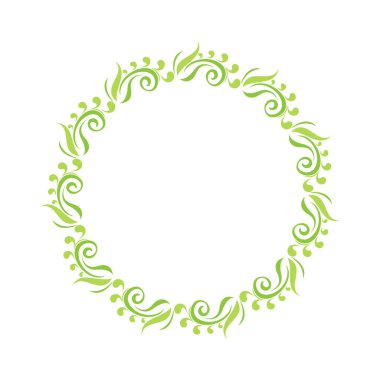 Çiçek sınırı beyaz arka planda izole edilmiş. Vektör çizimi. Tebrik kartı, broşür, poster, kapak veya fotoğraf çerçevesi için tasarım ögesi.