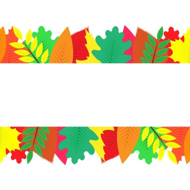 renkli sonbahar yaprakları ile süslenmiş arka plan