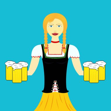 Garson zekâ bira bardağı dekore edilmiş