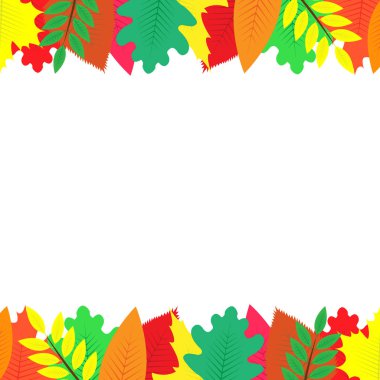 renkli sonbahar yaprakları ile süslenmiş arka plan