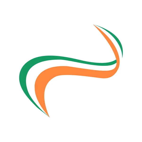 Fita na cor da bandeira da Irlanda — Vetor de Stock
