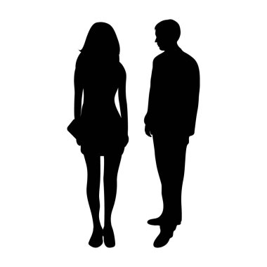 Bir erkek ve bir kadın siluetleri