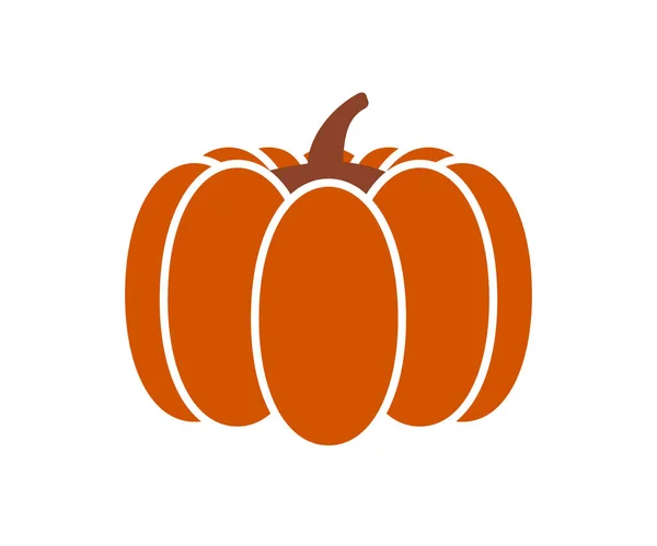 Zucca di Halloween su sfondo bianco — Vettoriale Stock