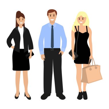 İki güzel kadın ve erkek