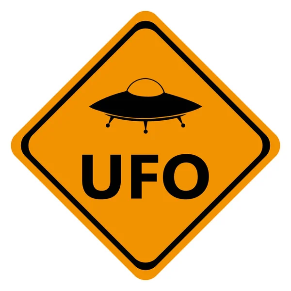 Gevaar verkeerstekens Ufo — Stockvector