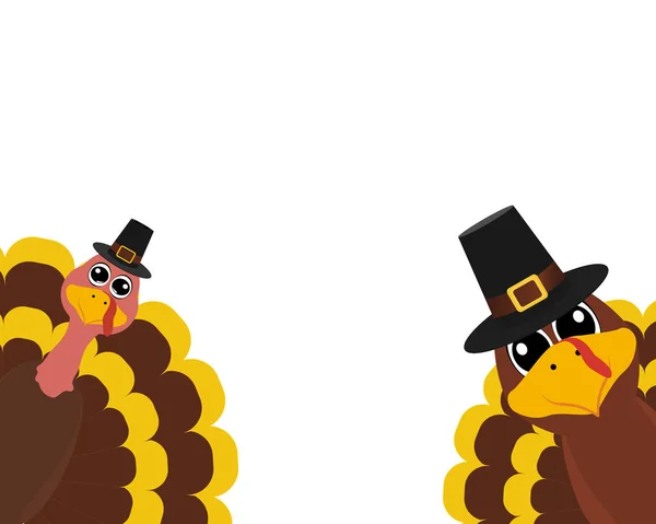 Turkije Pilgrimin op Thanksgiving Day — Stockvector