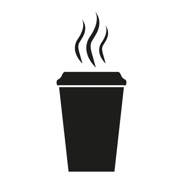 Icono de taza de papel café — Vector de stock