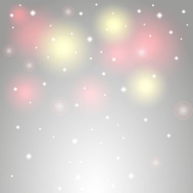 Yılbaşı için yıldızlı arka plan ve mercek parlamaları. Vektör illüstrasyonu.