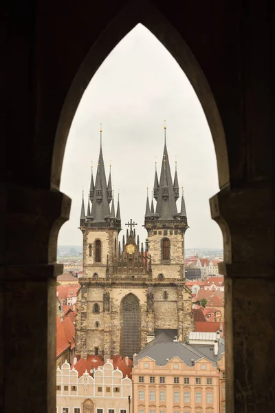 Frauenkirche Vor Dem Tyn Prag — Stockfoto