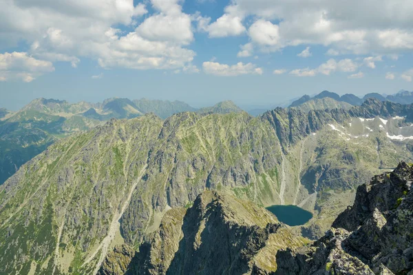 Fantastisk Utsikt Höga Tatrabergen Slovakien Från Toppen Berget Krivan — Stockfoto