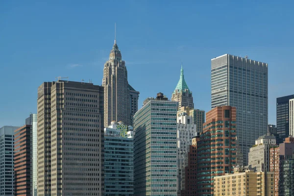 Några skycrapers på Manhattar i New York City — Stockfoto